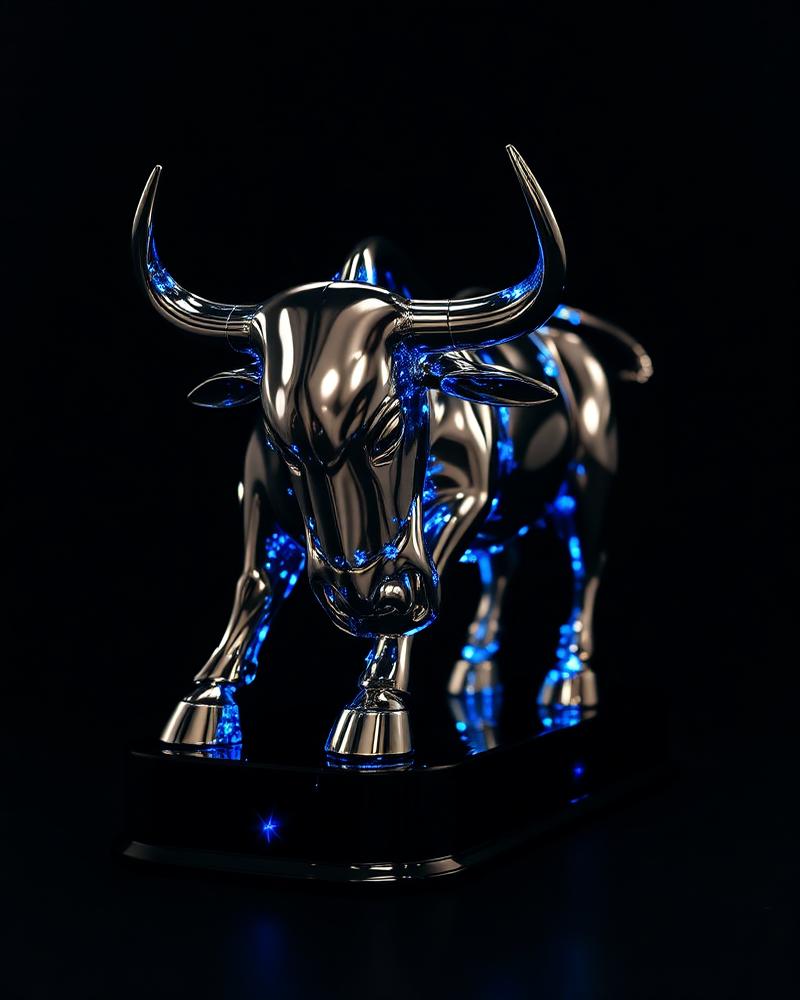 Brickell Wallstreet Awards bull trophy